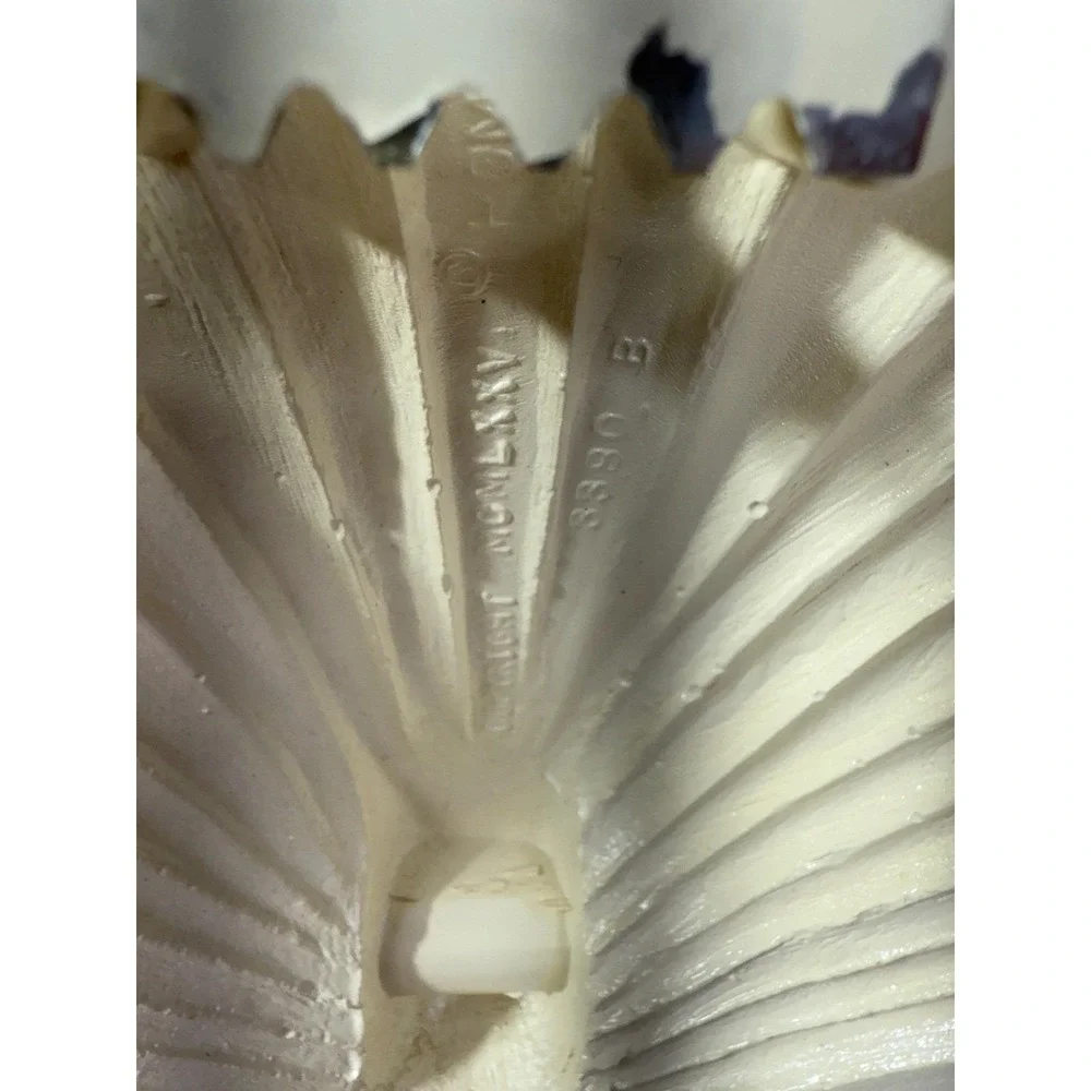 Vintage Homco Seashell Wall Plaques Set of 5 Cream Off White Coastal Decor 1975